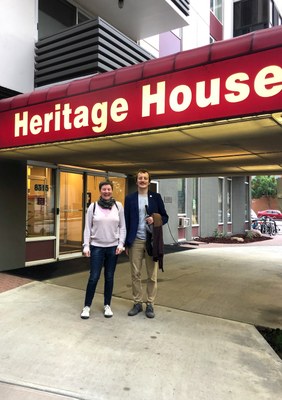 PhD students Esther Jahns and Martin Klotz in Alberta (ISB 12)